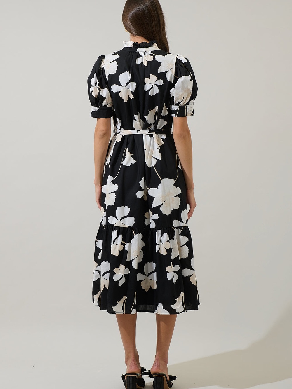 Medina Floral Giles Button Up Midi Dress - Picture 2 of 3